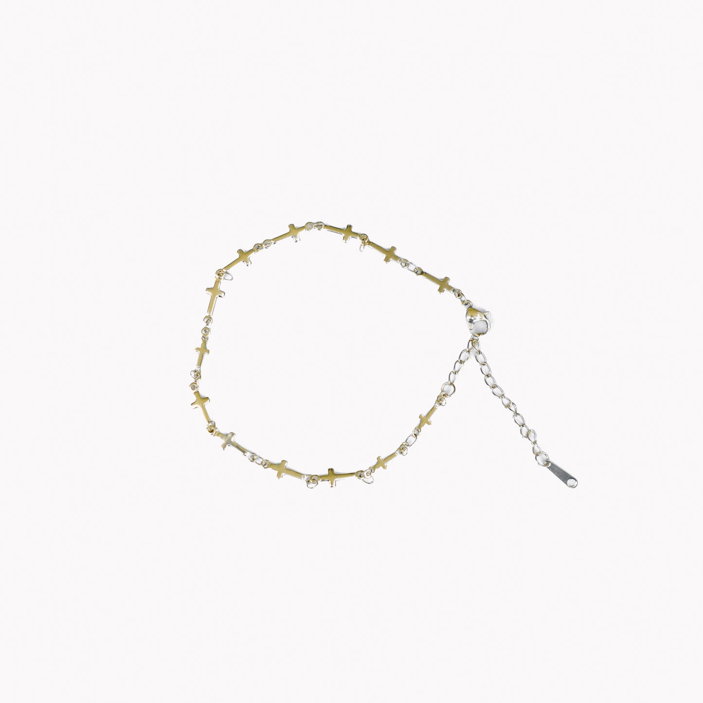 Multi Cross Anklet
