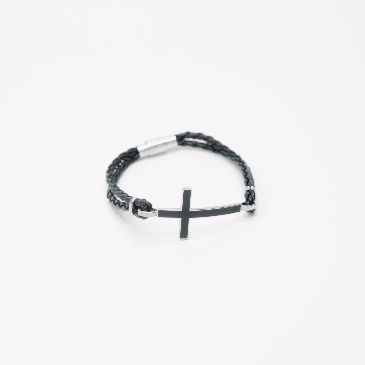 Stainless Steel Leather Rope Bracelet