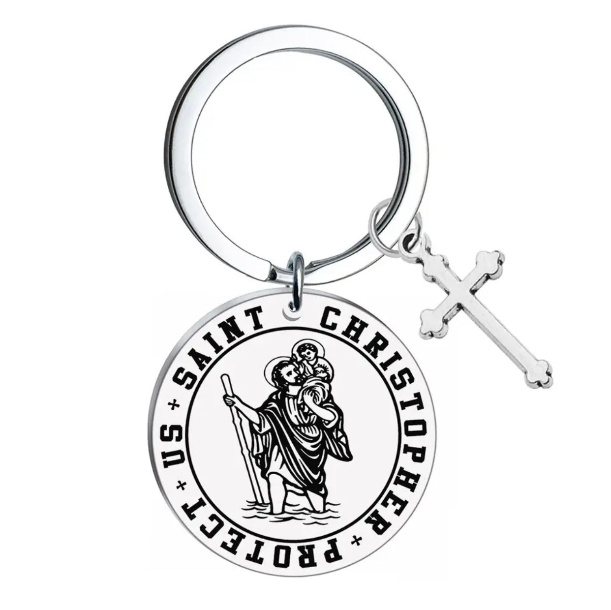 Saint Christopher Key Ring