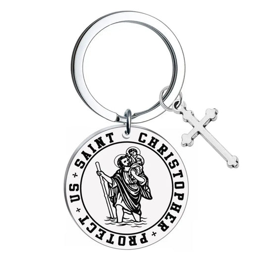Saint Christopher Key Ring