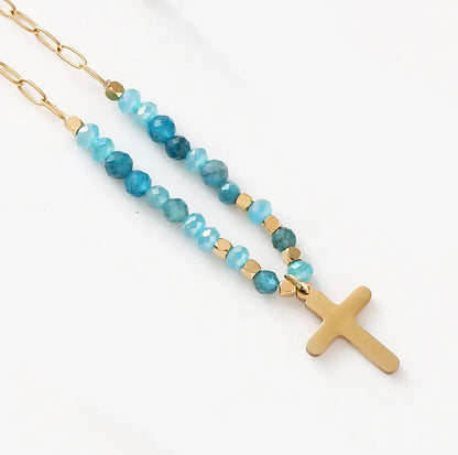 Boho Beaded Chain Necklace