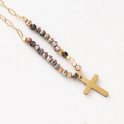 Boho Beaded Chain Necklace
