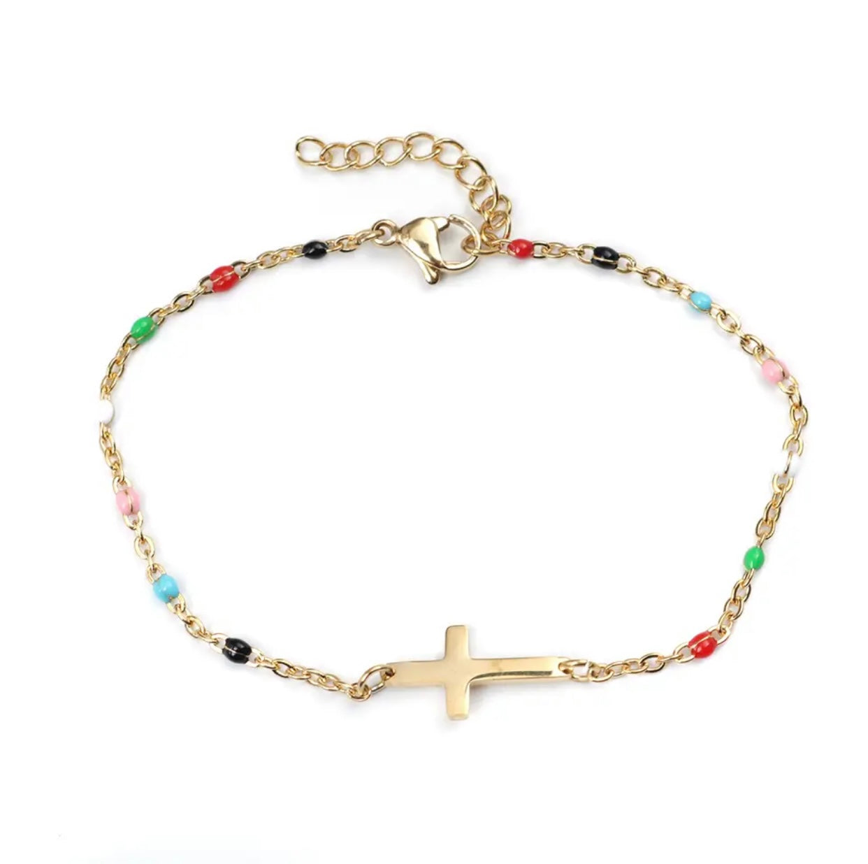 Enamel Beaded Bracelet