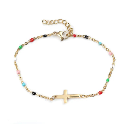 Enamel Beaded Bracelet