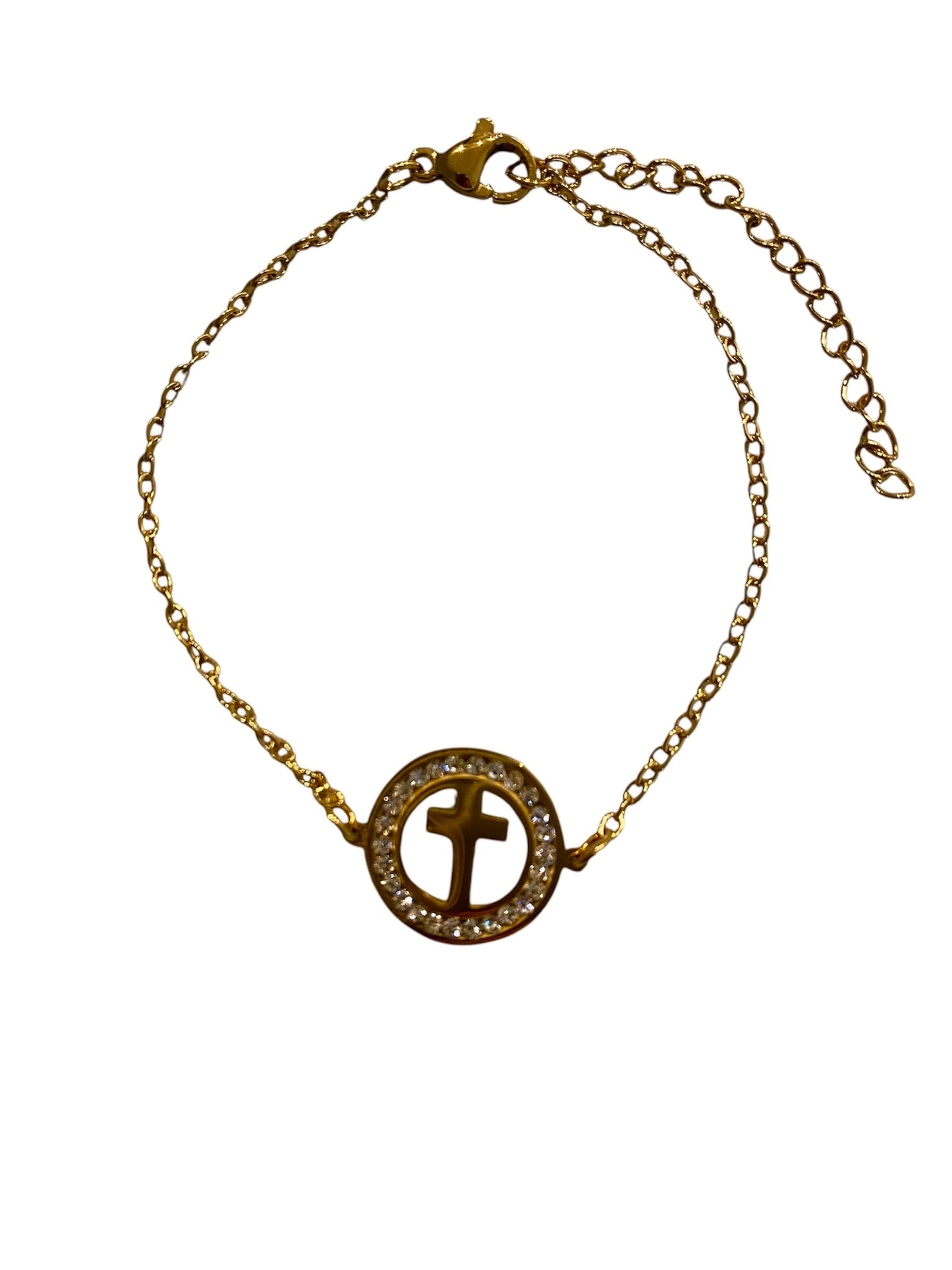 Circle Cross Stainless Steel Bracelet