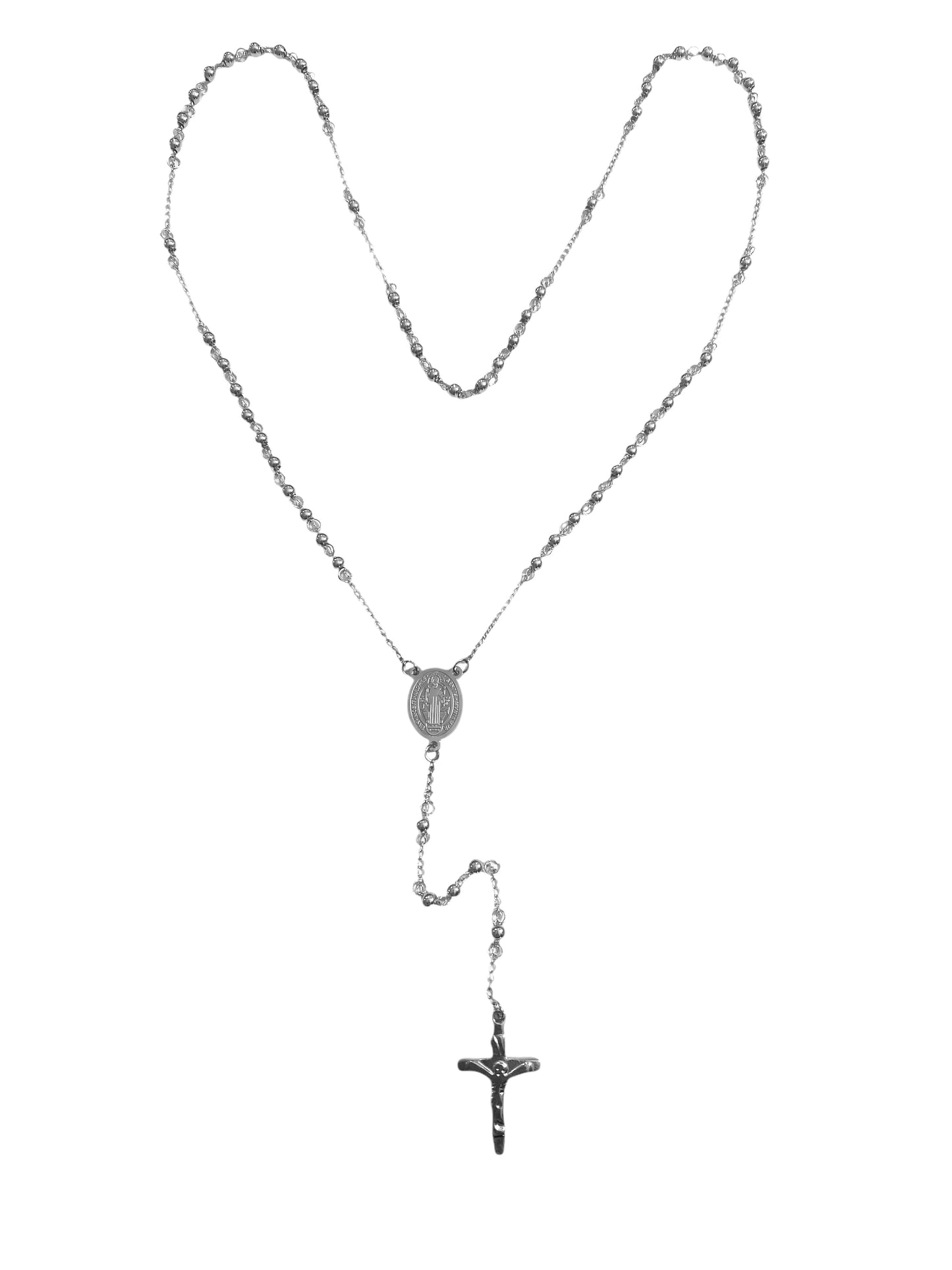 Stainless Steel Rosary Necklace