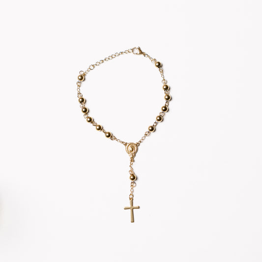 Stainless Steel Rosary Bracelet