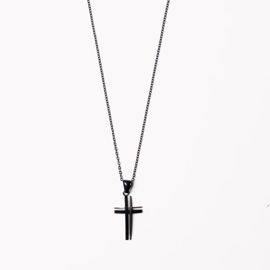 Overlayed Cross Chain Necklace