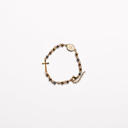 Beaded Rosary  Bracelet