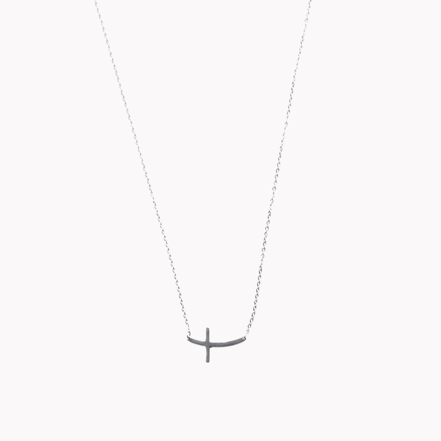 Side Cross Necklace