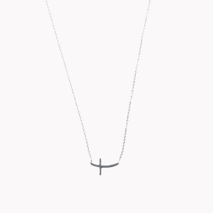 Side Cross Necklace