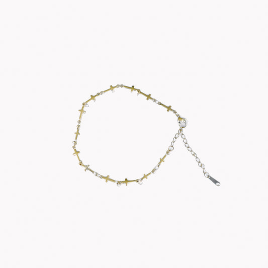 Multi Cross Anklet