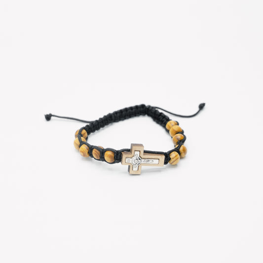 Wood Bead Cord Bracelet