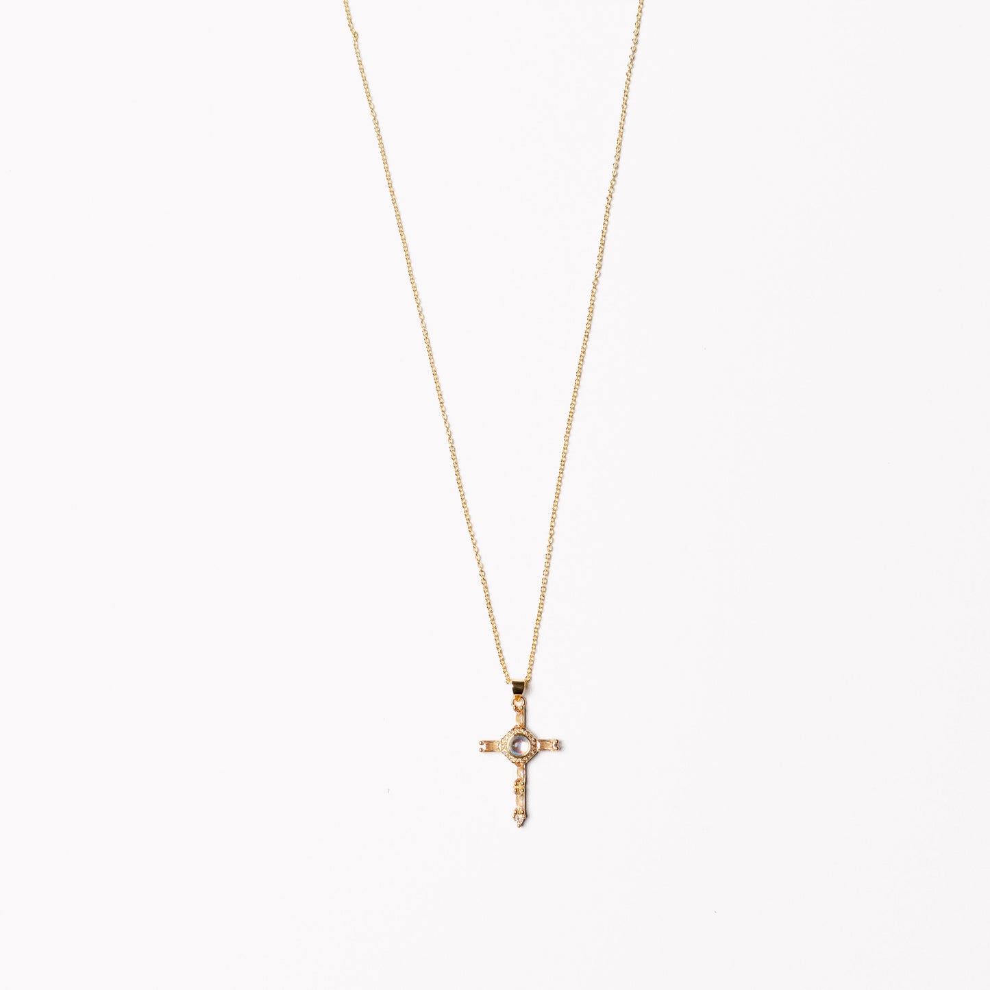 Crystal Cross Pendant Necklace