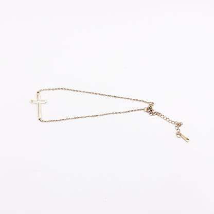 Cross Cut Out Anklet
