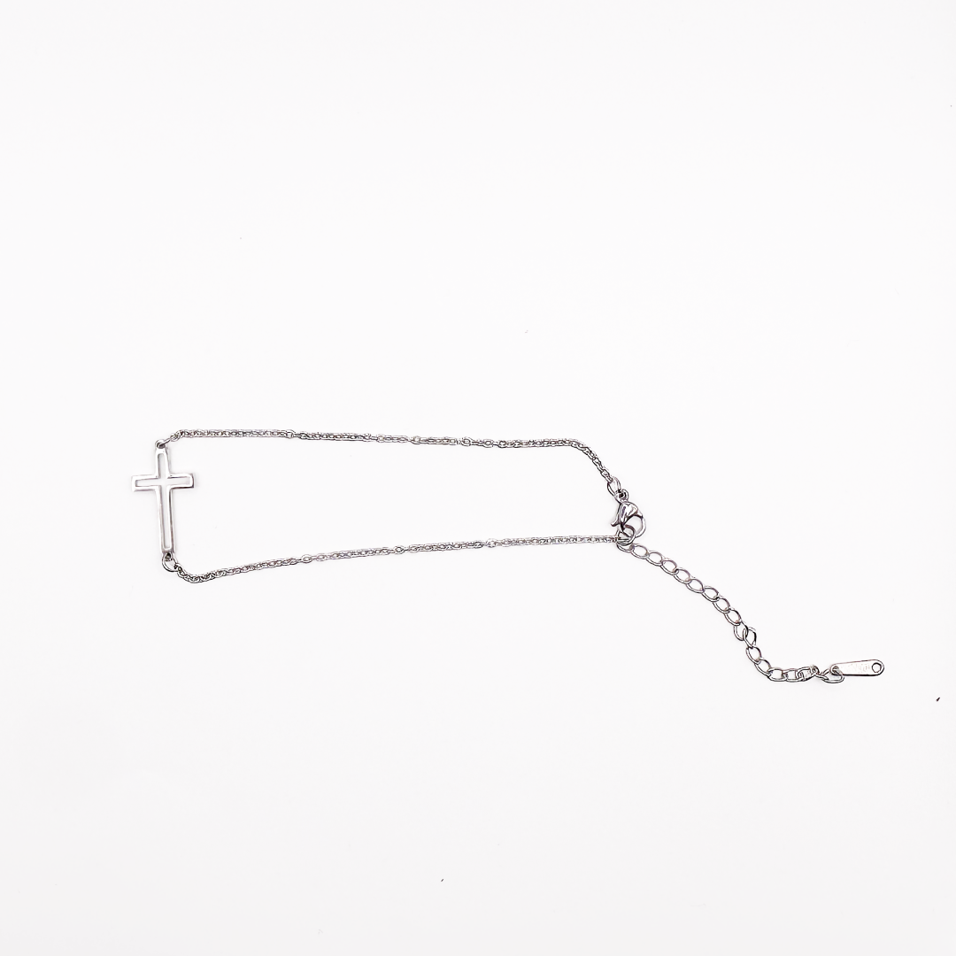 Cross Cut Out Anklet