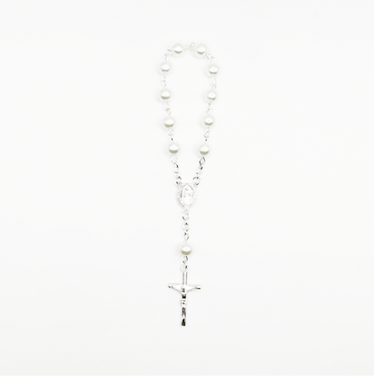 Infant Pearl Beaded Rosary Bracelet