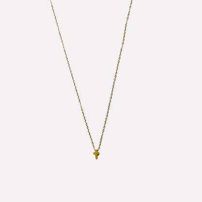 Mini Cross Chain Necklace